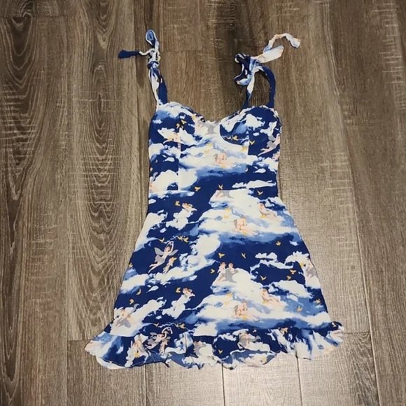 🍁 Inhee ruffle trim Mini Dress 🍁 - Picture 1 of 5